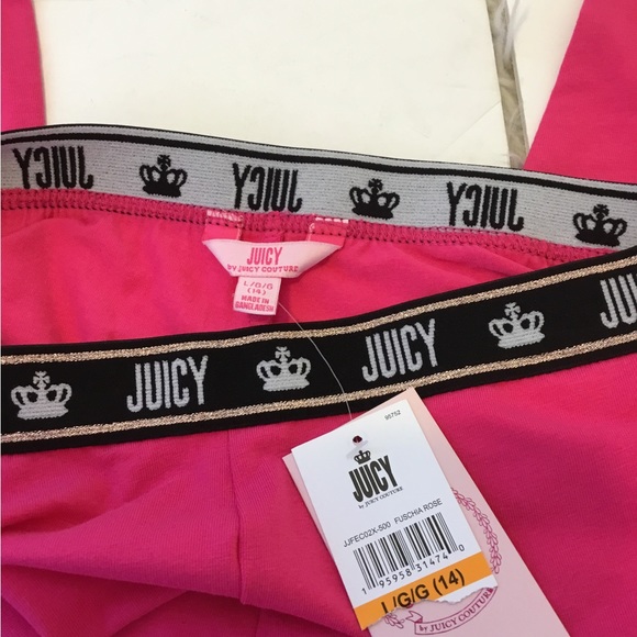 JUICE COUTURE LEGGINGS NEW GIRLS SIZE 14 - Picture 2 of 4